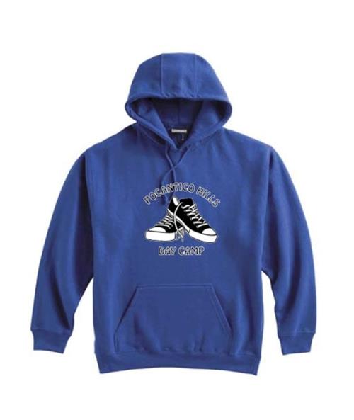 blue hoodie